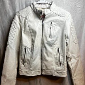 Levi's Women's Faux Leather Motocross Racer Jacket (LW7RU263) - Edgy Style (S)